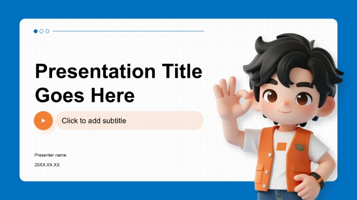 蓝色卡通风职业生涯发展PPT