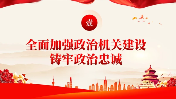 简约党课深化党建引领增强能力素质机关党建PPT