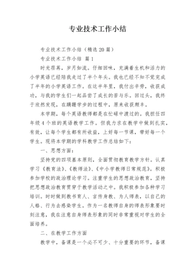 专业技术工作小结.docx