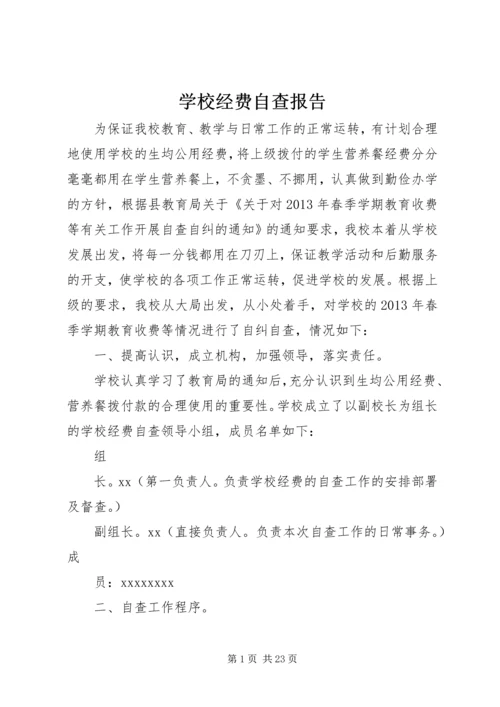 学校经费自查报告 (2).docx