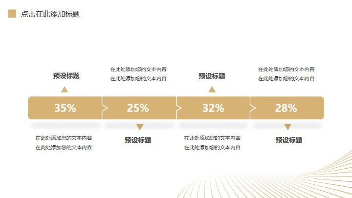 金色质感奢华的年终述职通用PPT模板