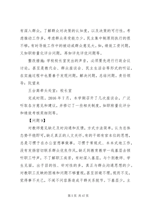 学校接受履职尽责督促检查问题整改反思报告.docx