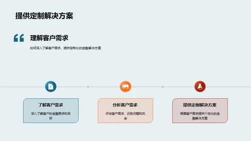 金融业务沟通艺术