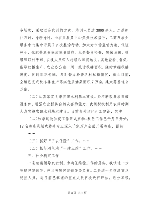 乡镇月度工作总结.docx