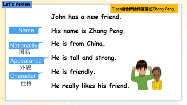 Unit 3 My friends--B Let's talk（课件）-2024-2025学年人教P