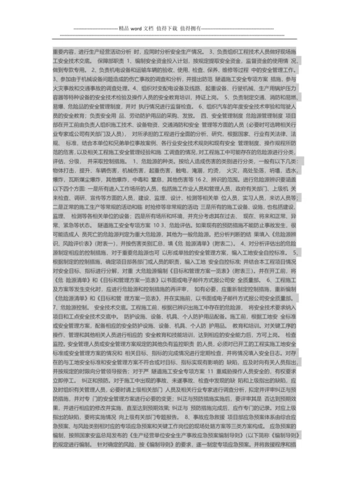 隧道施工安全专项方案.docx