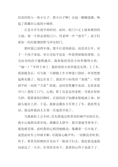 藏在心中的秘密作文.docx