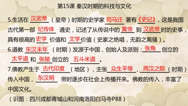 第三单元 秦汉时期：统一多民族封建国家的建立和巩固  单元复习课件（27张PPT）