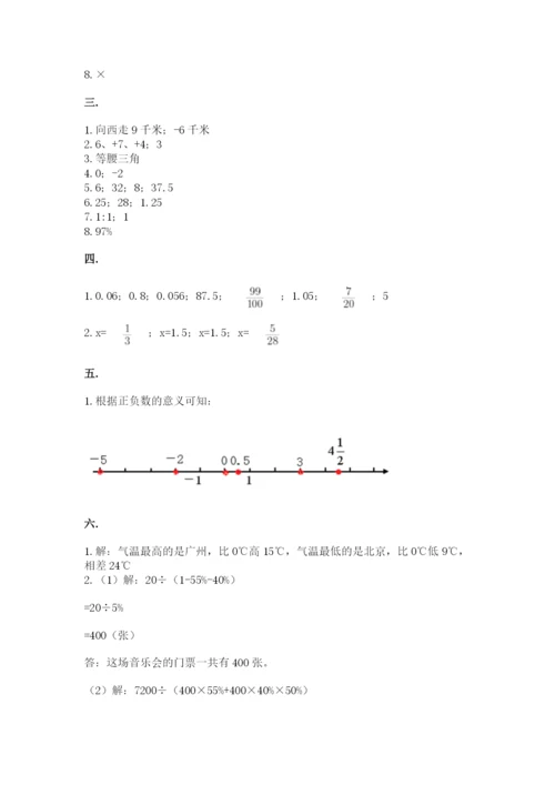 冀教版小升初数学模拟试题汇编.docx