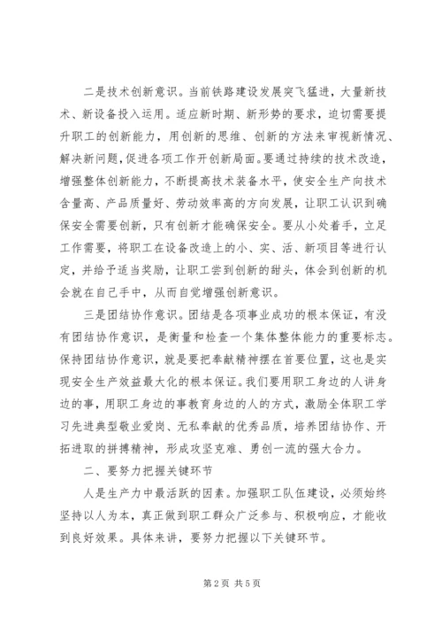 在新形势下加强职工队伍建设学习心得 (2).docx