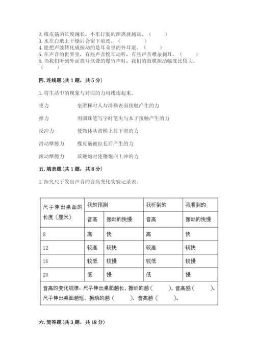 教科版四年级上册科学期末测试卷精品【含答案】.docx