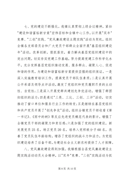 乡镇政府工作总结1.docx