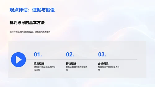 逻辑与批判思维PPT模板