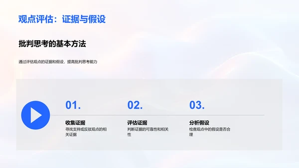 逻辑与批判思维PPT模板