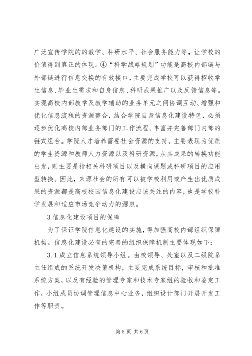 职业学院信息化建设项目规划研究.docx
