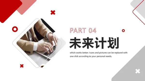 简约红色商务年终工作总结工作汇报述职报告ppt