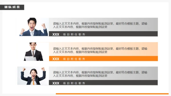 商管企业团队介绍通用PPT模板
