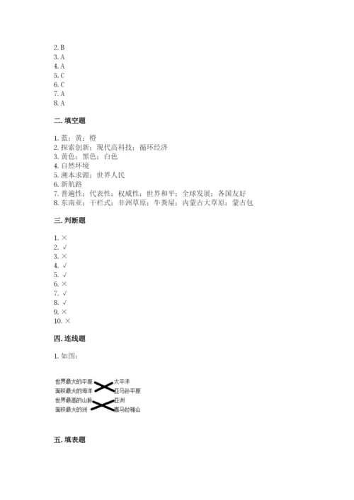 人教部编版六年级下册道德与法治期末测试卷（达标题）word版.docx