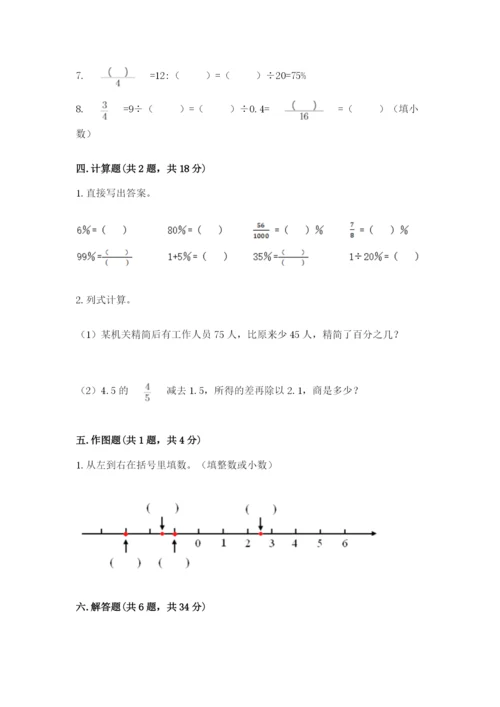 人教版六年级下册数学期末测试卷【考点精练】.docx