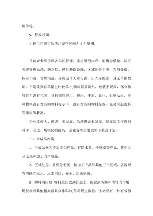 库房整改方案.docx