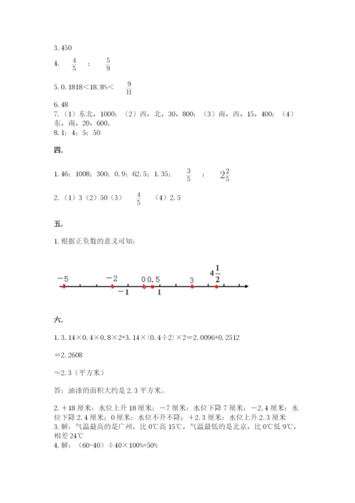 最新苏教版小升初数学模拟试卷附参考答案（精练）.docx