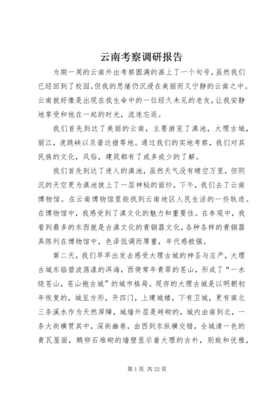 云南考察调研报告.docx