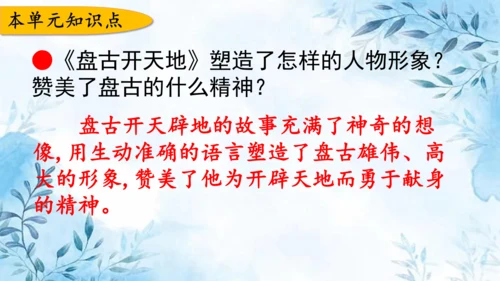 部编版语文四年级上册第四单元复习课件
