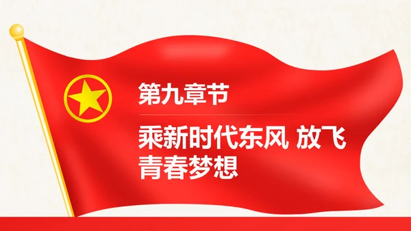 红色大气共青团十八大学习解读PPT模板