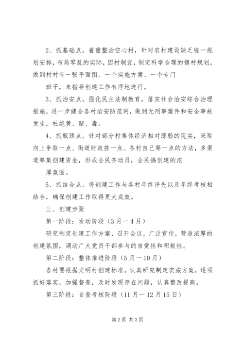 街道文明创建方案 (2).docx