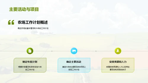 农场业绩回顾与前瞻