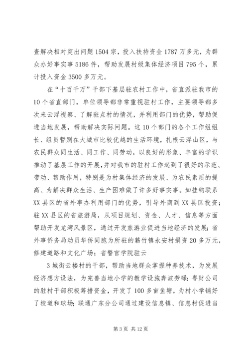 在全市组织“十百千万”干部下基层.docx