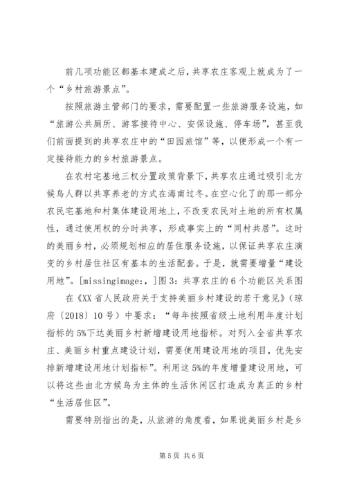 浅谈海南岛共享农庄的规划布局结构_1.docx