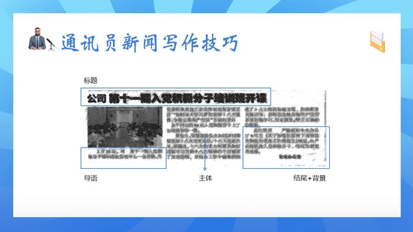 通讯员新闻写作培训记者写作专题知识培训PPT课件
