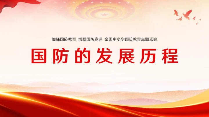 新时代国防教育专题全国中小学生国防教育ppt