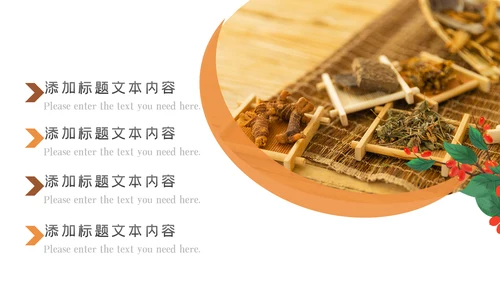 简约中国传统中医中药文化汇报PPT模板