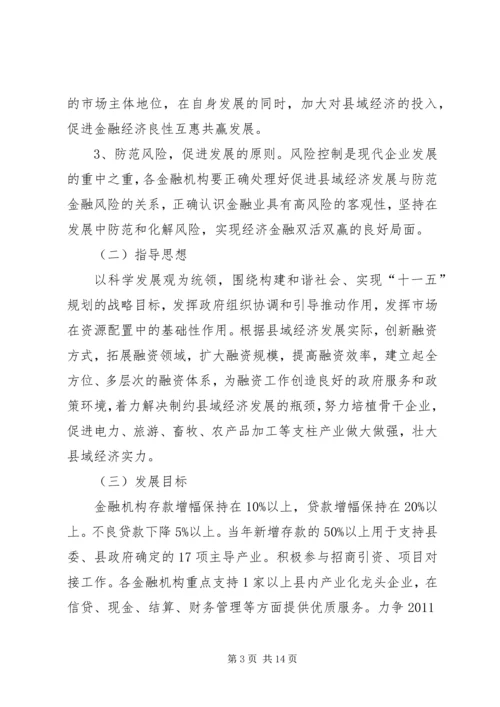 人民政府关于促进金融支持县域经济发展的决定.docx