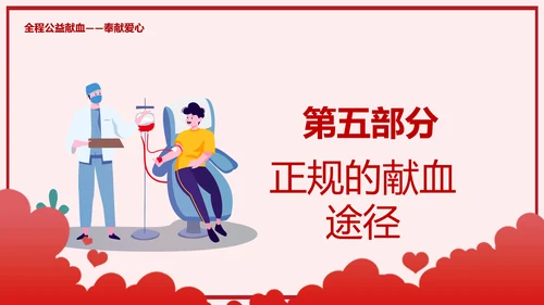 无偿献血世界献血日公益PPT模板
