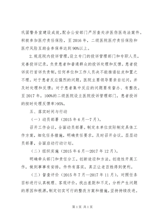 改善医疗服务计划方案.docx