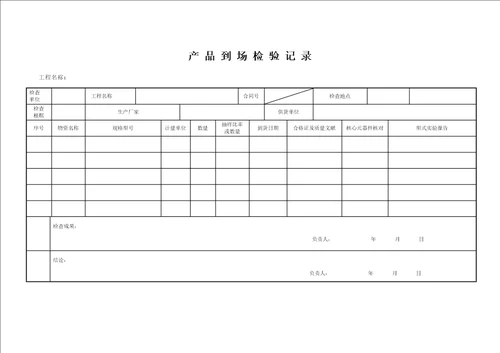 光伏专项项目质量检查记录表