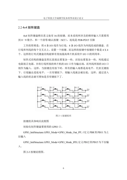 基于STM32的方波信号测试仪设计--毕业论文.docx