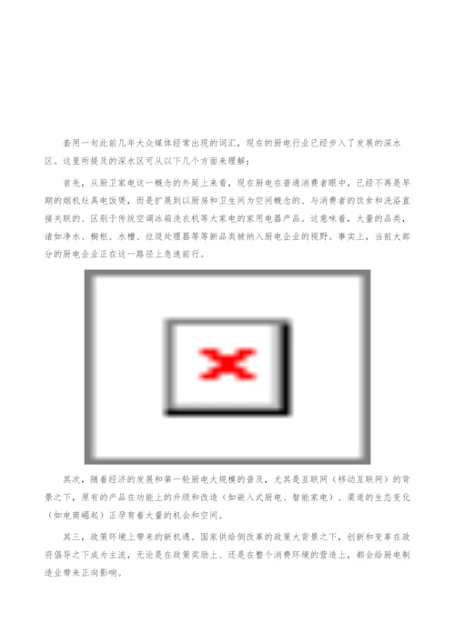 厨电行业现状分析-步入发展深水区-产业报告.docx