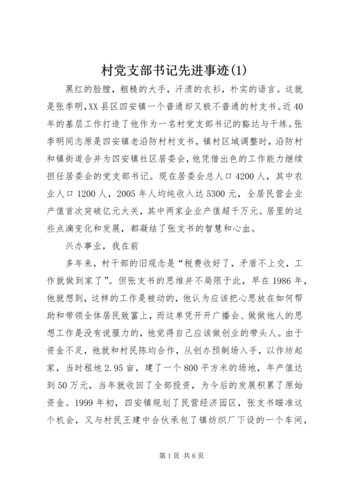 村党支部书记先进事迹(1).docx