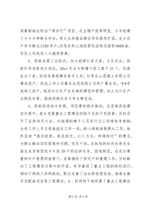 乡镇工作总结及工作规划.docx