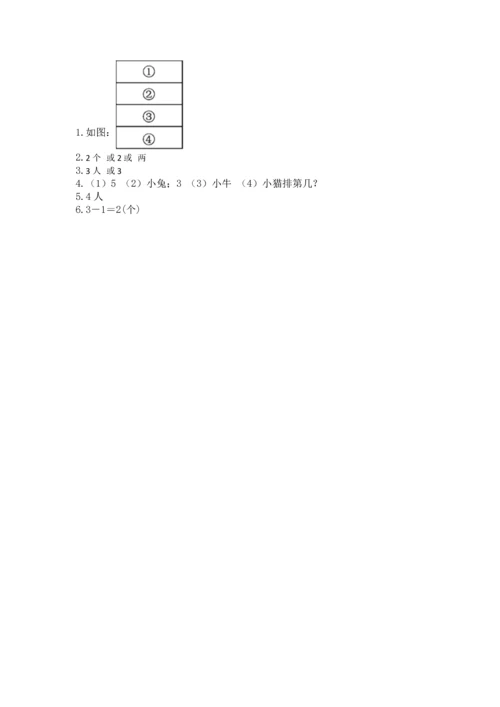 小学一年级上册数学期中测试卷【研优卷】.docx