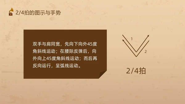 棕色复古怎样指挥唱歌PPT模板宣传PPT动态PPT
