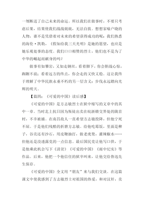 可爱的中国读后感500字.docx