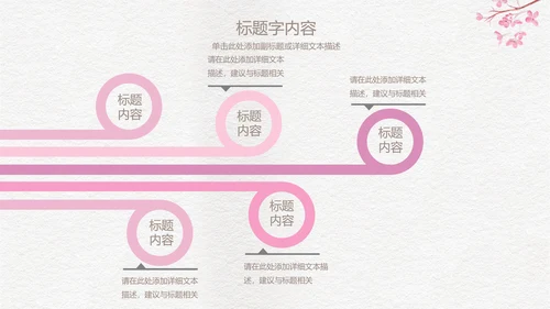 精美手绘复古玫瑰花ppt动态模板