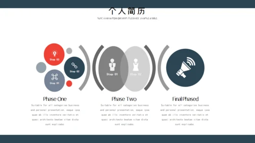 个人简历自我介绍自荐通用PPT模板