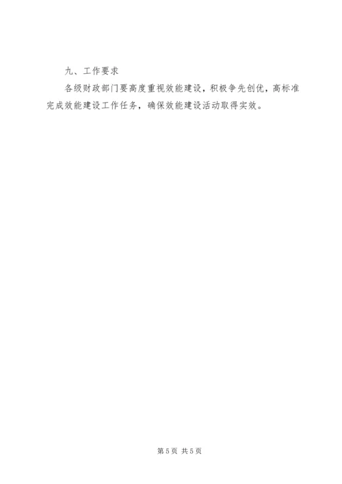 财政机关效能考核指导方案.docx