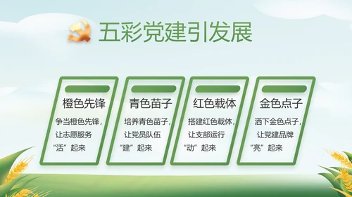 绿色大气乡村振兴农业生产动态PPT